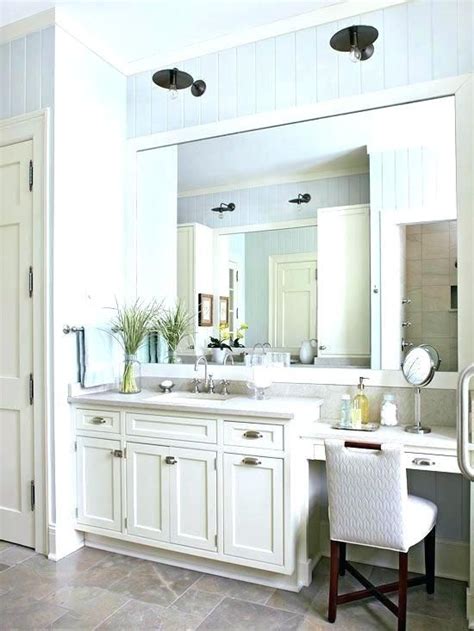 If you already install a sink in the area, try to make the side make up area. bathroom vanities with makeup area bathroom vanity makeup ...