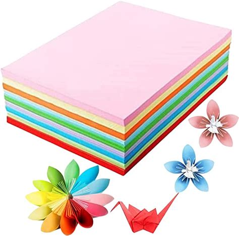 Tokerd 100 Sheet Colour Papers A4 Origami Papers 120gsm Colour Card
