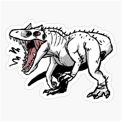 Indominus Rex Sticker For Sale By Owlapin Indominus Rex Rex Stickers