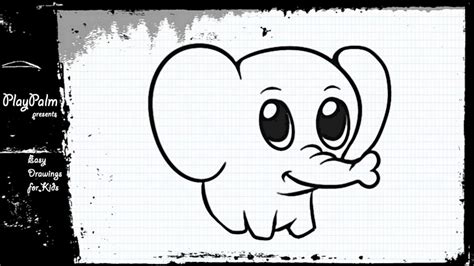 The drawing steps go from the sketching stage to the inking and then the full coloring stage using crayola twistables which are ideal for coloring as lets begin shall we? Cute baby elephant Drawing - How to draw Elephant - YouTube