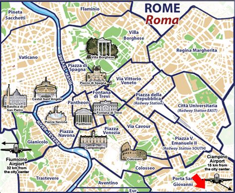 Piantina Monumenti Roma Cartina Africa