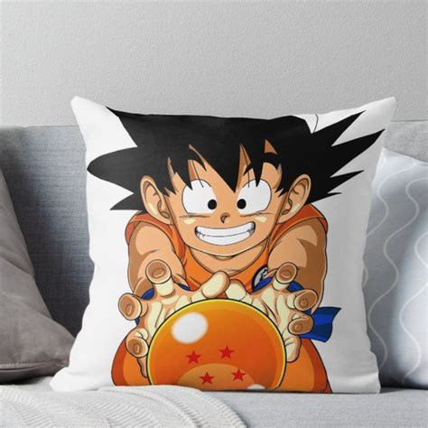 Kid Goku Dbz Throw Pillow By Imlogi Throw Pillows Kid Goku Pillows