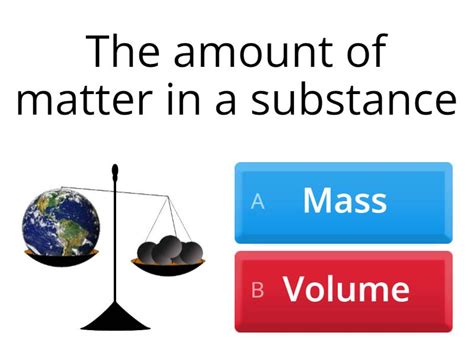 Mass Volume And Density Review Quiz