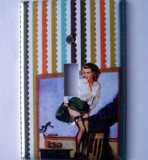 teacher pin up a single toggle light switchplate by marimakings