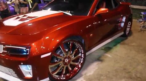 Candy Painted Wide Body Camaro On Staggered 26 Forgiato Wheels Youtube