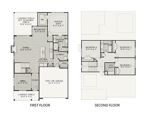 The Madison Floor Plan 2439 Sq Ft Saratoga Hampstead