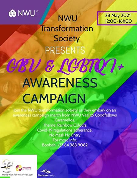 Nwu Transformation Society To Embark On Gender Based Violence And