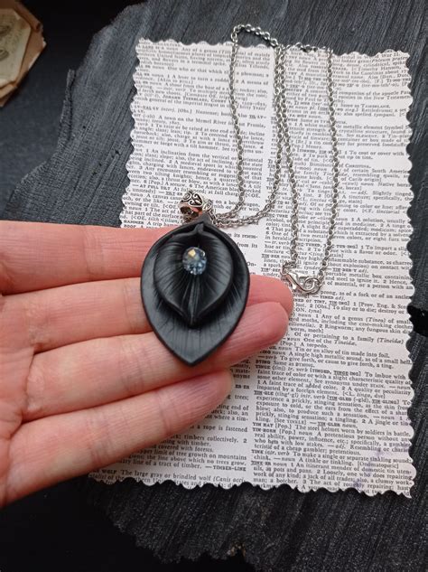 black yoni pendant labia jewelry vulva necklace vagina art etsy