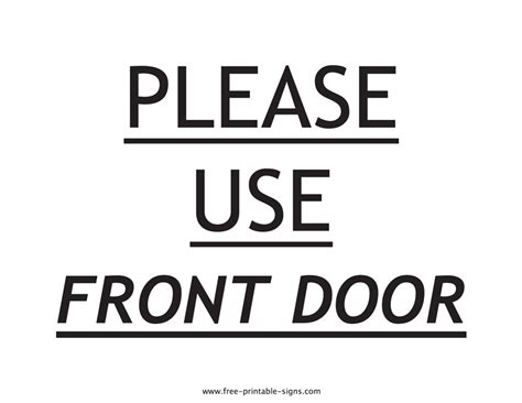 Free Printable Door Signs Printable Templates