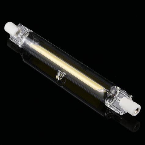R7s 7w 500lm 118mm Cob Led Bulb Glass Tube Replacement Halogen Lamp