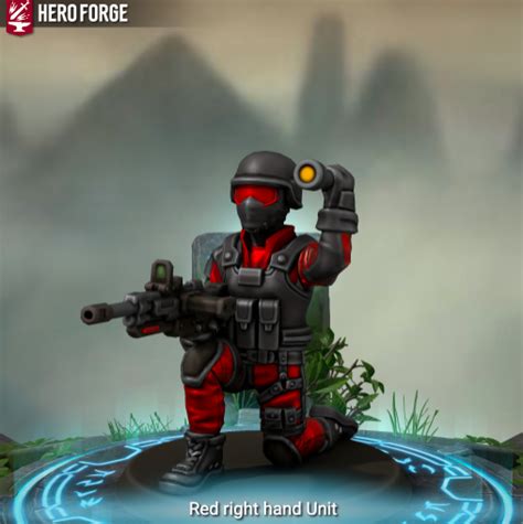 Mobile Task Force Alpha 1 Red Right Hand In Hero Forge Scp