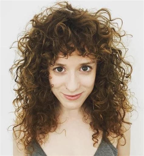 This fringe hairstyle covers only a small portion of your forehead, and that's great because you can highlight. Best 25+ Straight bangs curly hair ideas on Pinterest ...