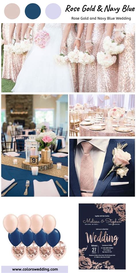 Best 8 Rose Gold And Navy Blue Wedding Color Ideas Rose Gold