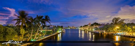Boca Raton Waterway Panorama City Skyline Hdr Photography By Captain Kimo