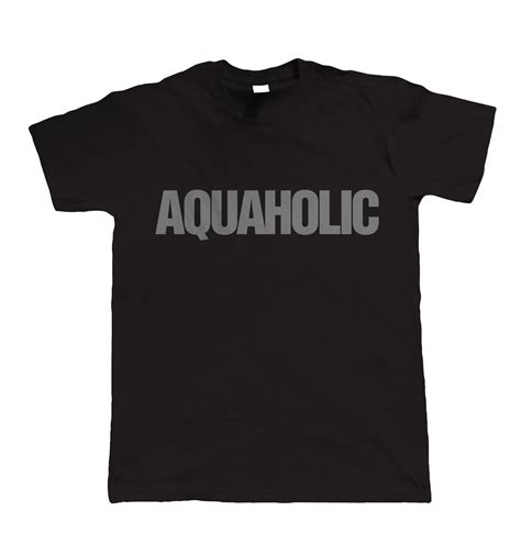 Aquaholic Watering Sportser T Shirt For Sailinger Surfinger Swimminger