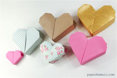 How To Make An Origami Heart Box With Lid Food Ideas