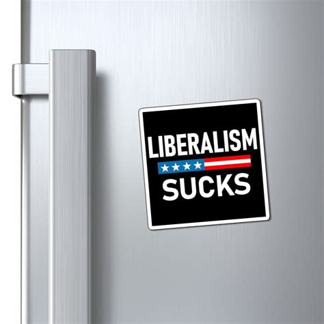 Liberalism Sucks Magnet Anti Democrat Anti Liberal Car Magnet Bumper