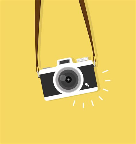 Hanging Vintage Camera Vector Flat Style 618195 Vector Art At Vecteezy