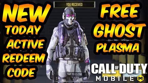 New Free Ghost Plasma Skin In Call Of Duty Mobilefree Codm Redeem
