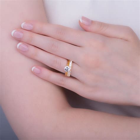 Unity 2ct Diamond 18ct Yellow Gold Half Eternity Wedding Ring Set