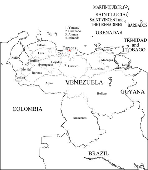 Mapa Pol Tico De Venezuela Para Imprimir Mapa De Estados De Venezuela Freemap Interactive Maps
