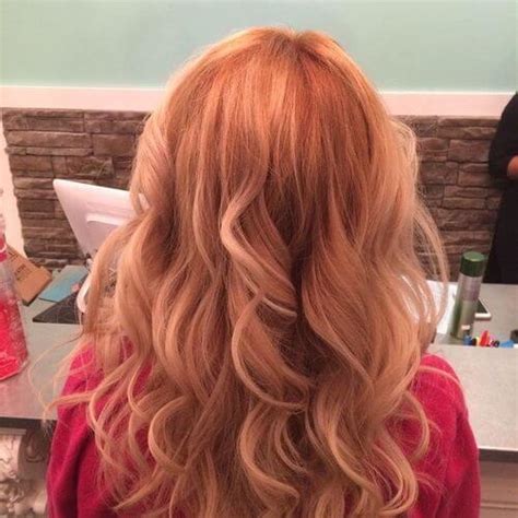 Dark haired wishing women for a strawberry blonde hair color are advised to seek the help of professional hair stylists rather than relying the roots are dark brunette colored to contrast beautifully with long strawberry blonde highlights. 27 Yummiest Strawberry Blonde Hair Colors for 2019!