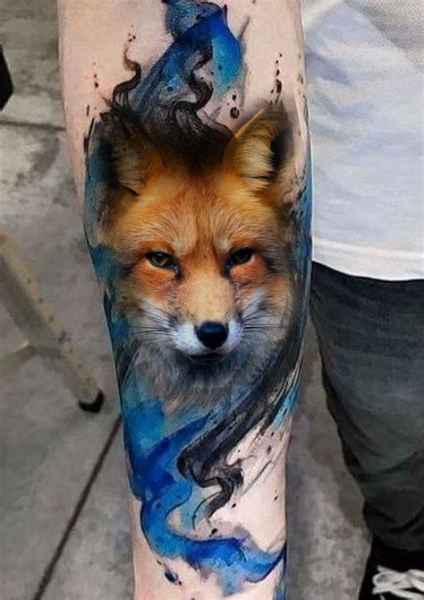 Top 78 Watercolor Fox Tattoo Super Hot Incdgdbentre
