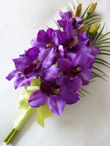 Purple Long Stem Flowers Presentation Bouquet Bouquet