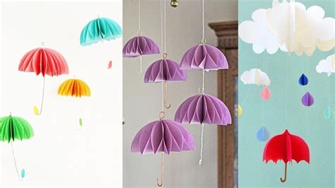 Now, let's start with our first flower for our wall. Paper umbrella wall hanging | Wall Decoration Idea with ...