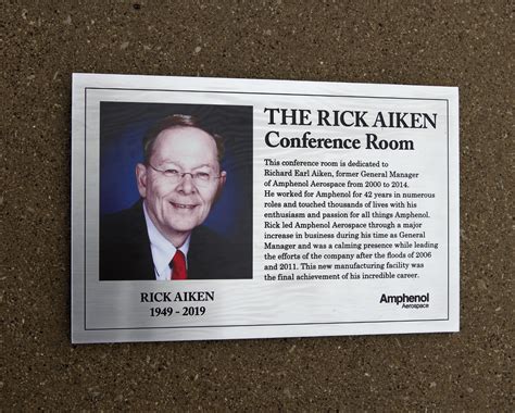 Conference Room Dedication Plaque Impact Signs