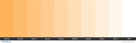 Tints Xkcd Color Light Orange Fdaa48 Hex Colors Palette Colorswall