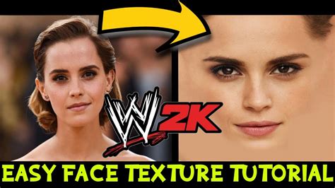 Wwe 2k Caw Workshop Face Texture Tutorial Faceapp Method Easy Youtube