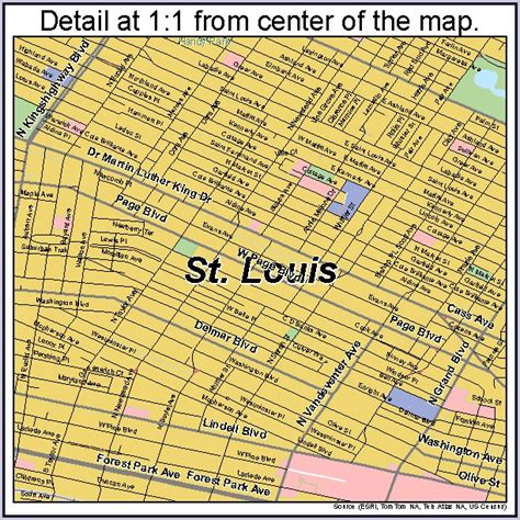 St Louis Street Map Map Resume Examples Mj1voxjkwy