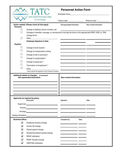 Working with forms will be much more convenient when we learn them. FREE 31+ Personnel Action Forms in PDF | MS Word | Excel