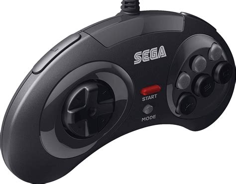 Retro Bit Sega Mega Drive 8 Button Usb Arcade Pad Black Pcnew
