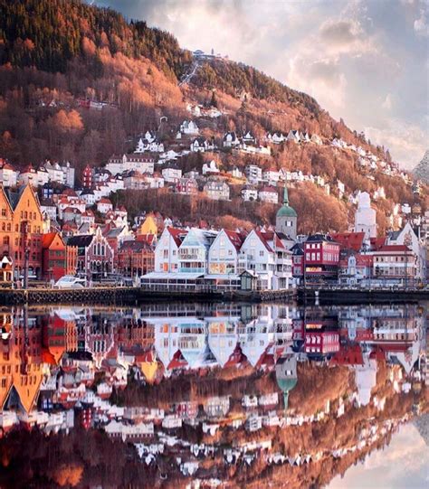 Amazing Reflections In Bergen 🇳🇴 Bergen Photo By Butnomatter