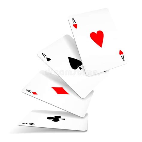 Set Of Four Aces Deck Of Cards Stock Vector Illustration Of Deck