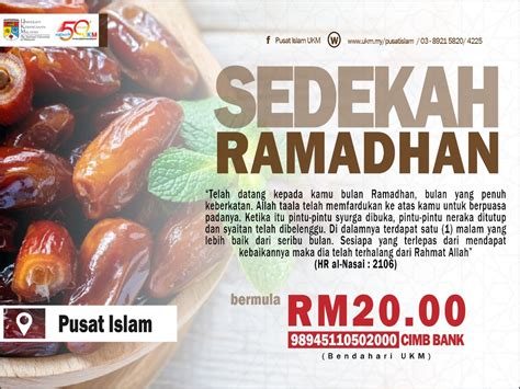 Kempen Sedekah Ihya Ramadhan Pusat Islam