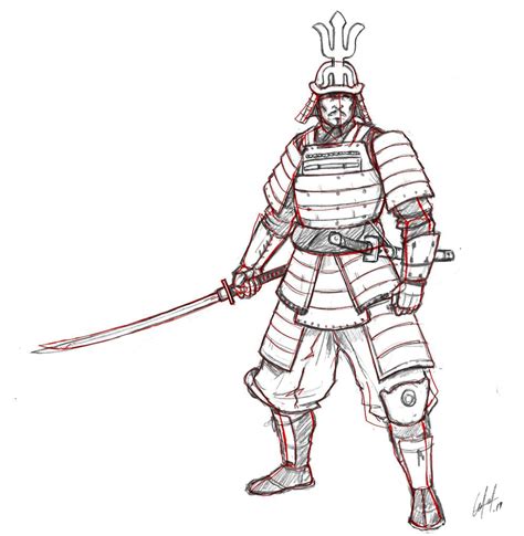 Learn To Draw A Samurai In 9 Easy Steps With Pictures