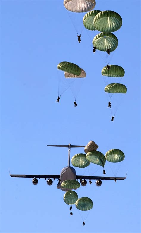 Parachutes Parachutists Plane Jet Military Army 4k Phone Hd Wallpaper
