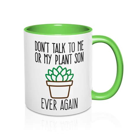 Plant Mug T For Gardeners Funny Plant Mug Dont Talk Etsy Mugs