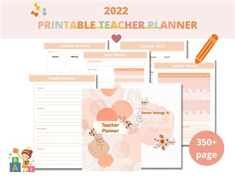 2022 2022 Teacher Calendar Templates