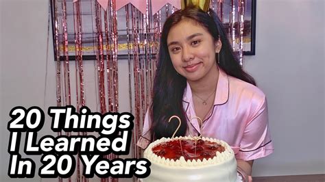 20 Things I Learned In 20 Years Hey Its Ely Youtube