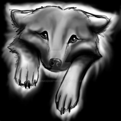 Sad Wolf By Momodory09 On Deviantart