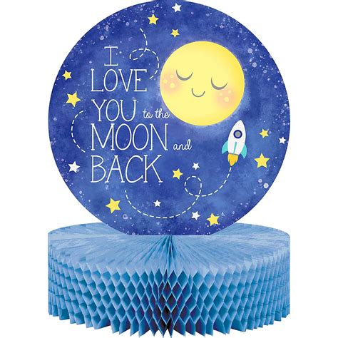 Moon And Stars Honeycomb Centerpiece 9in X 12in Party City