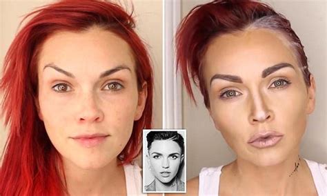 Make Up Artist Transforms Into Model Ruby Rose In Under Two Minutes