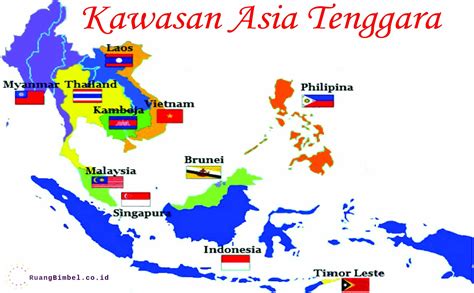 Peta Kawasan Asia Tenggara Gambaran