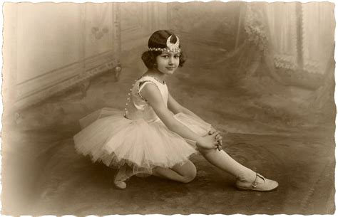 Vintage Ballerina Print