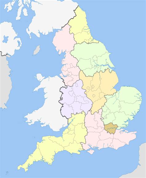 Regions Of England Wikipedia