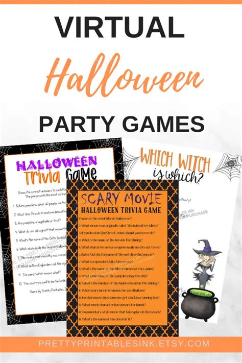 Virtual Halloween Party Ideas Pretty Printables Ink